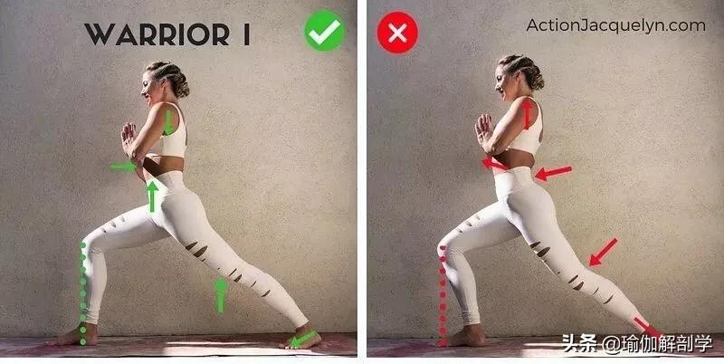 28个常见瑜伽体式“正误对比”图，初学者尤其要注意！（收藏级）