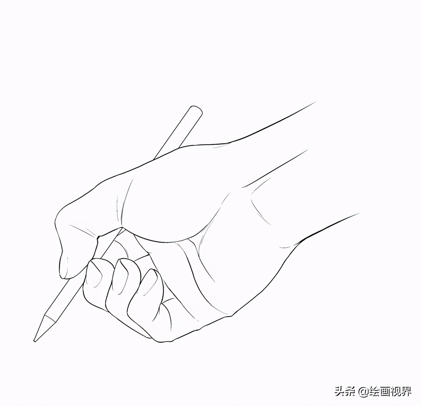 初学者怎么画手？从最基础的造型画起来，简单易学，收藏临摹学习