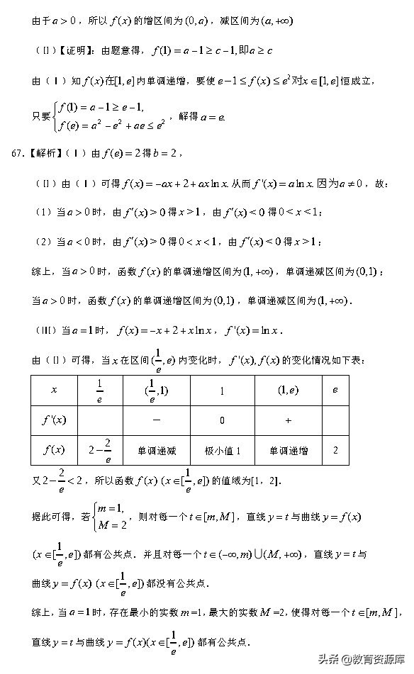 高考数学：2010—2018真题汇编，专题三，导数及其应用