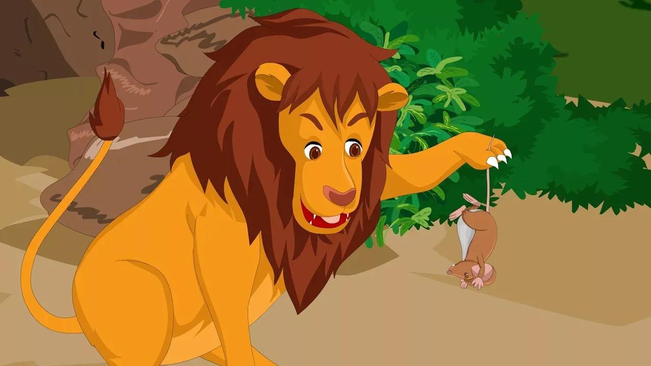 英语学习#小故事#short stories for kids《the lion and the mouse》