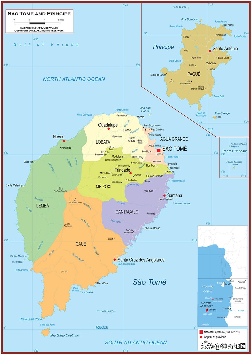 乱谈岛屿（99）圣多美和普林西比（São Tomé e Príncipe）