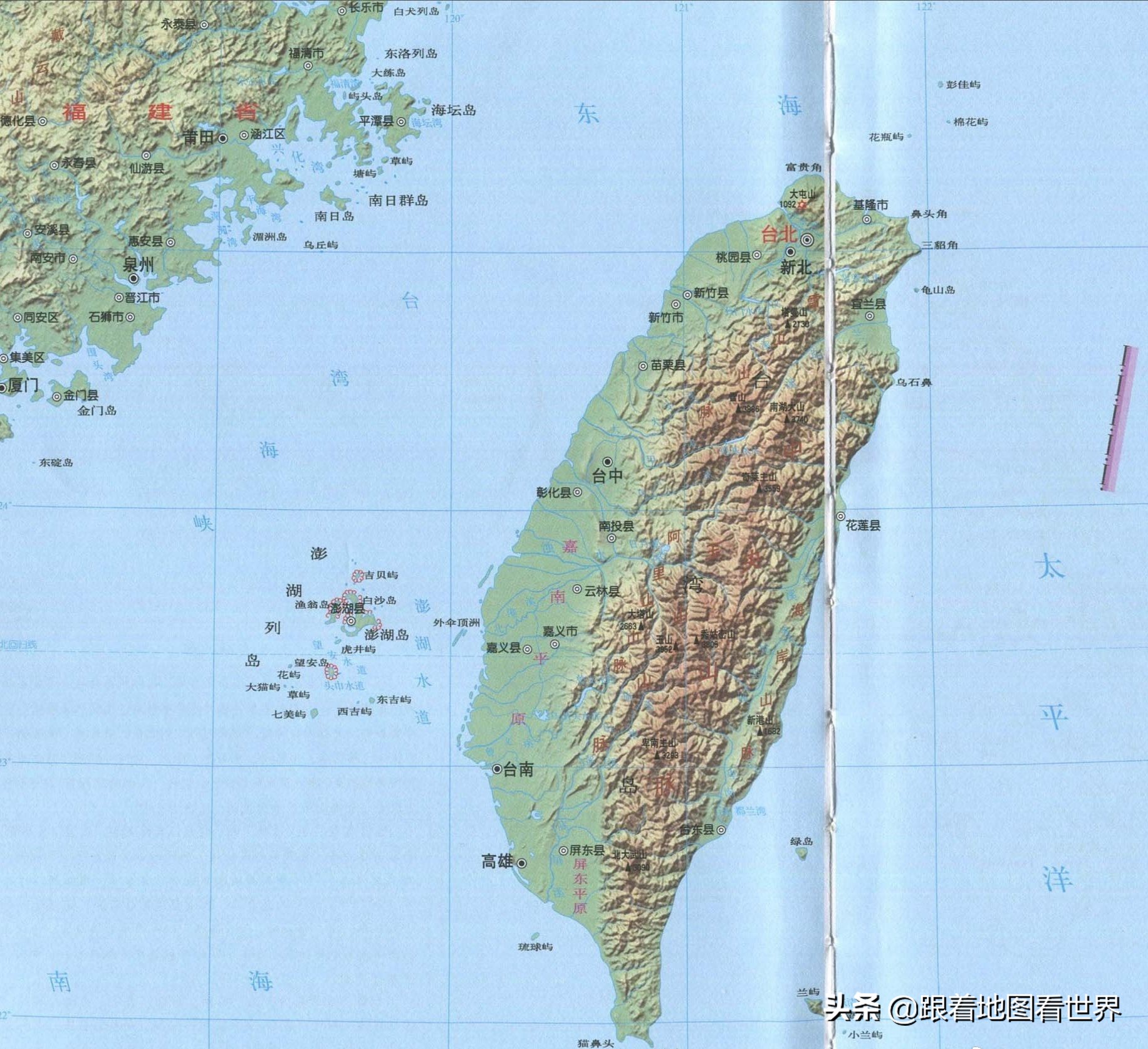 台湾海峡地图