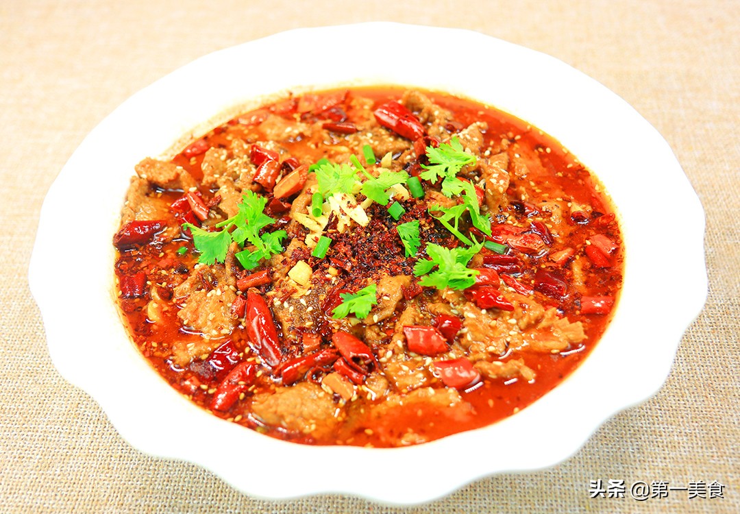 图片[1]-【水煮牛肉】做法步骤图 一定要加上 又麻又香-起舞食谱网