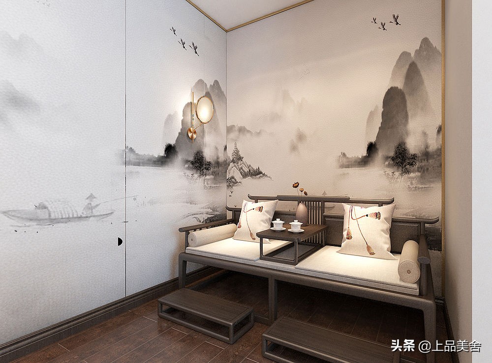 语文老师的中式风格装修，384平米四层别墅，全屋文化气息浓厚