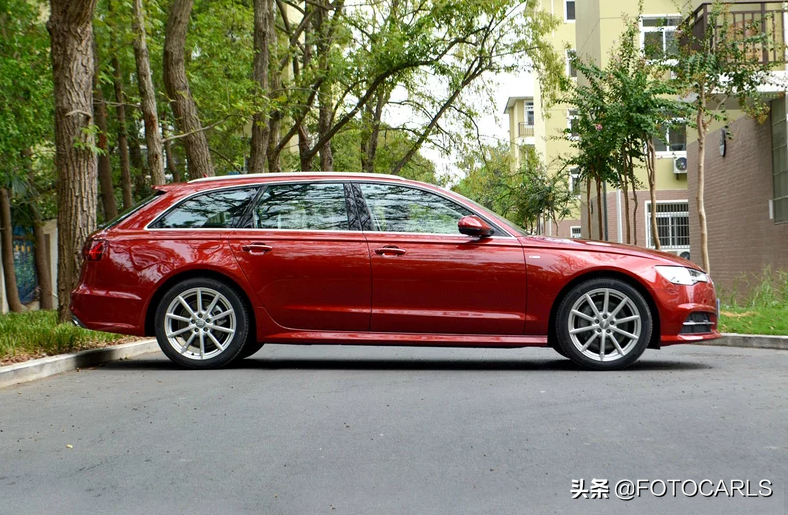 奥迪A6 Avant斗牛士红，骚包的外表，比V90更动人心弦？