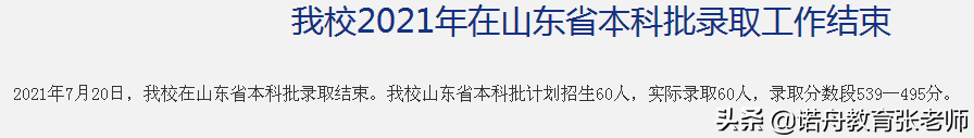 内蒙古财经大学2021年录取分数线