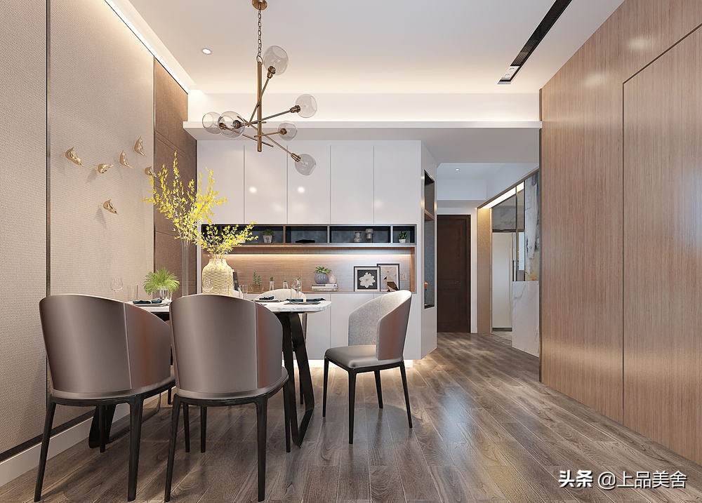 参观闺蜜家，90平米现代港式风格，三房改两房，入户太迷人了