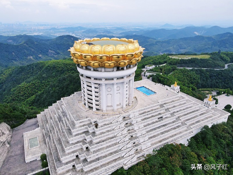 兜率天內院,紫金蓮花三部分組成,紹興乃至浙江地區的地標性建築