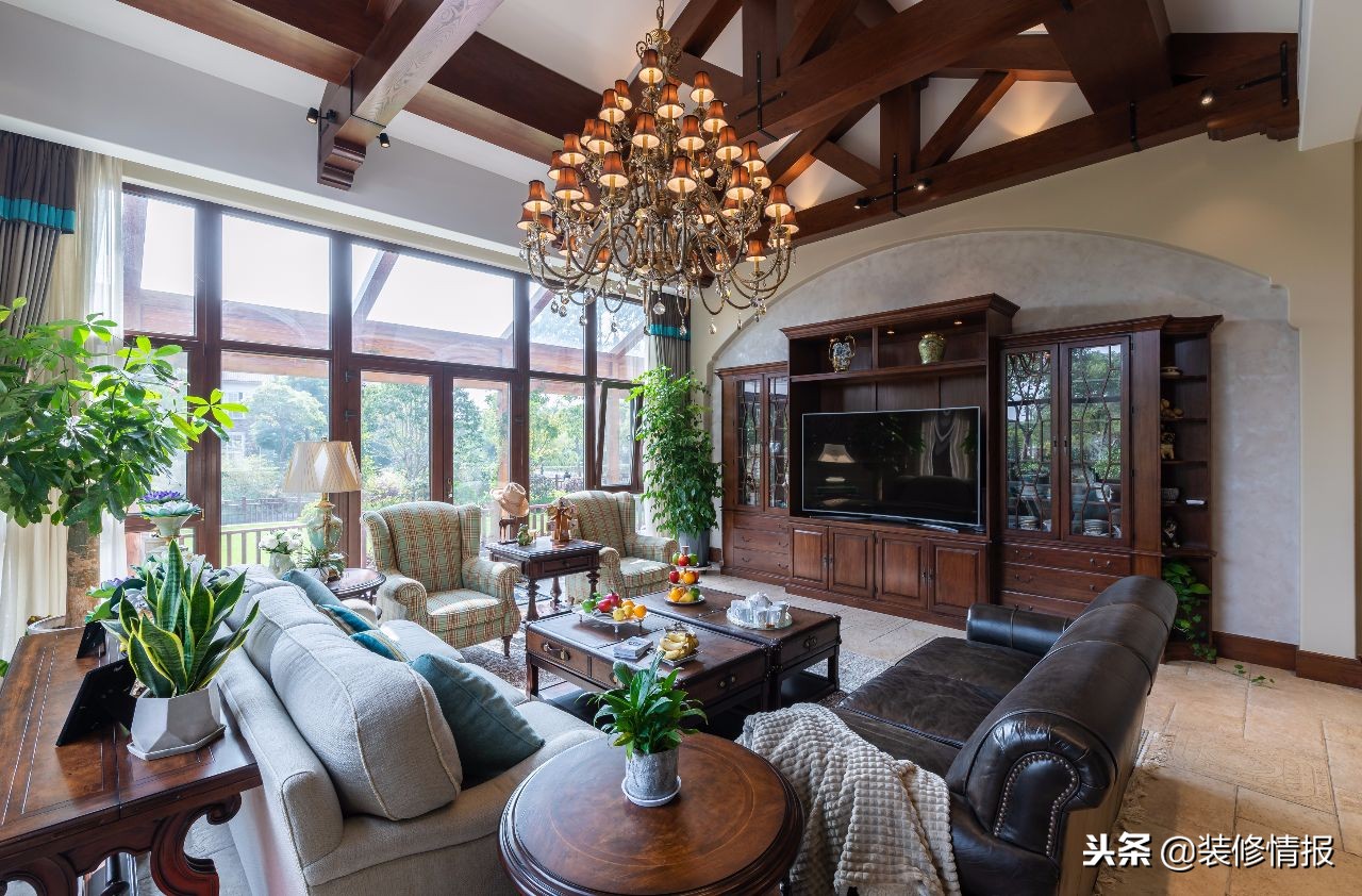 580㎡的美式乡村风，一个休闲、自然、安逸、宁静的居住环境