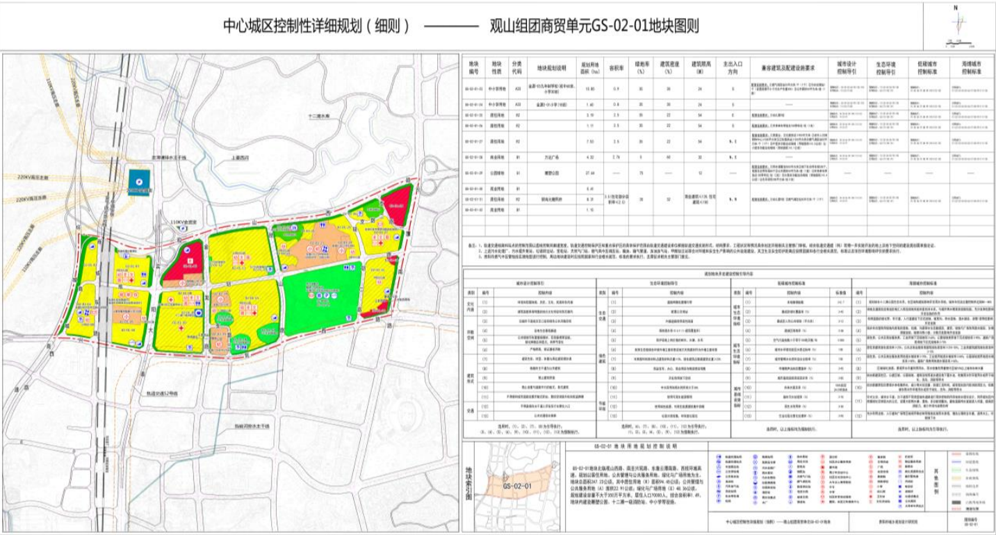 规划S2号线及16所学校在内！观山组团又一地块控规公布