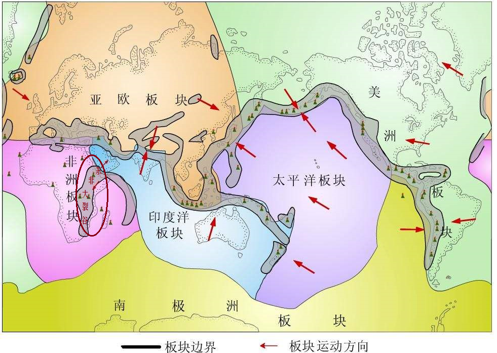 东非大裂谷形成原因("地球上最长的伤疤"东非大裂谷,板块张裂形成