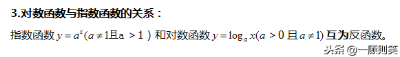 高中数学必修一：对数函数知识点总结