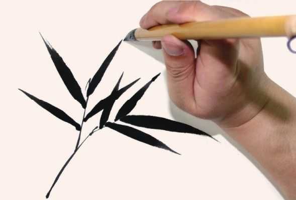 画竹子不会画仰式叶？老艺术家教你，学会几分钟画一幅《墨竹图》