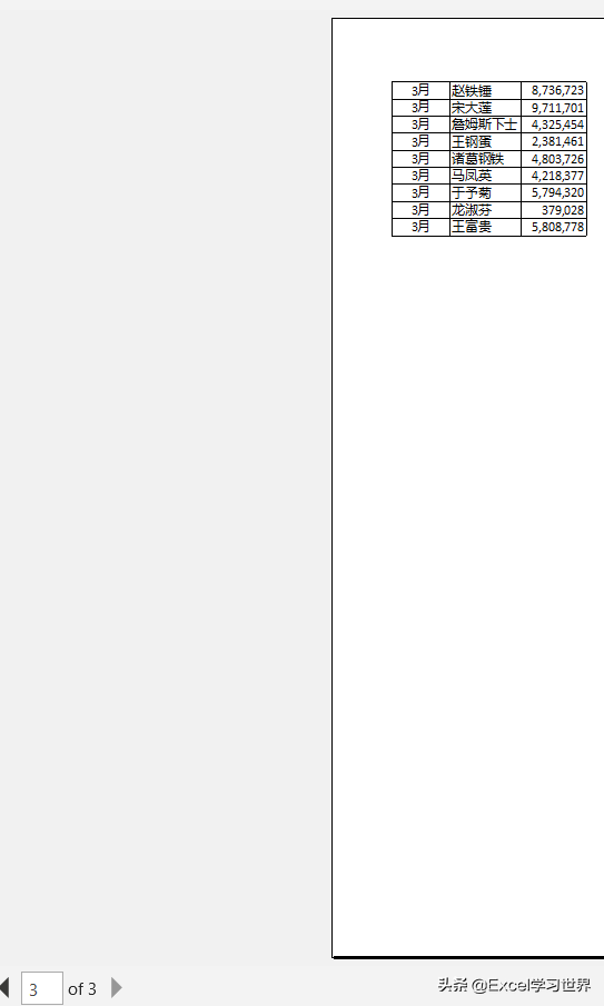 Excel 分类打印 – 按分类打印在单独的纸上