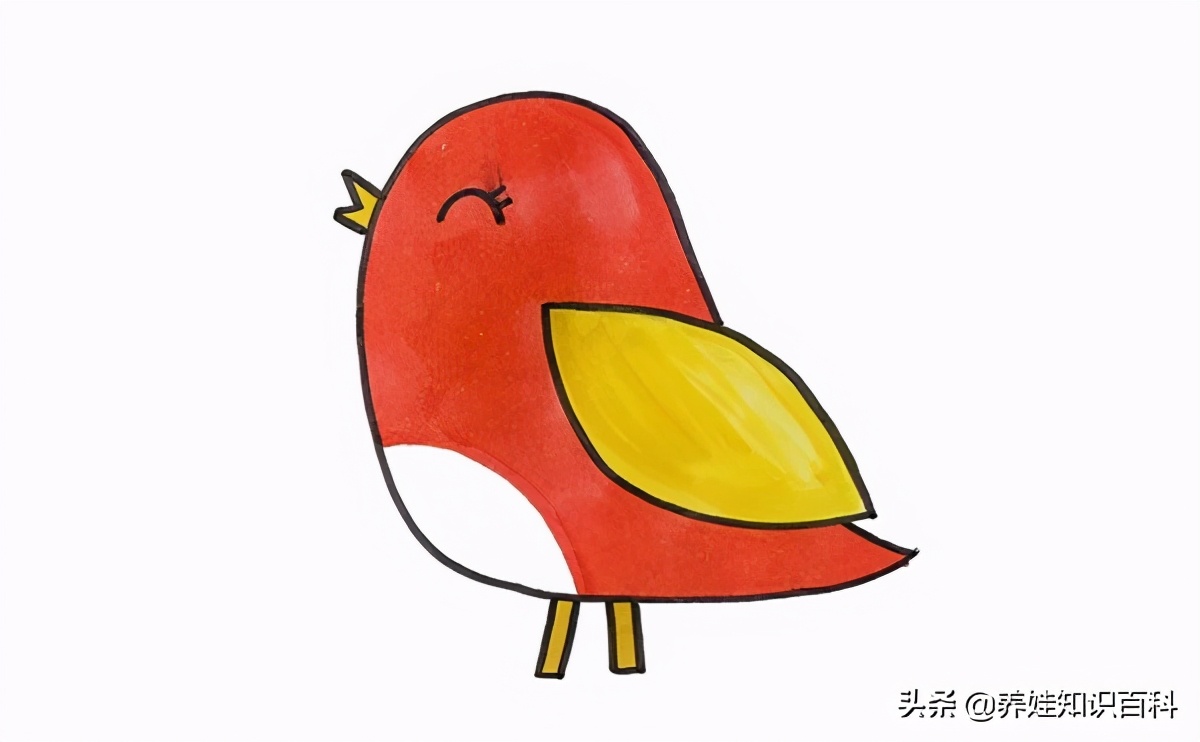 小鸟怎么画简单