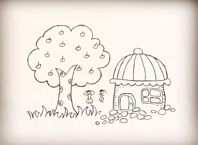 幼儿园房子简笔画系列，上色更漂亮，为孩子收藏！