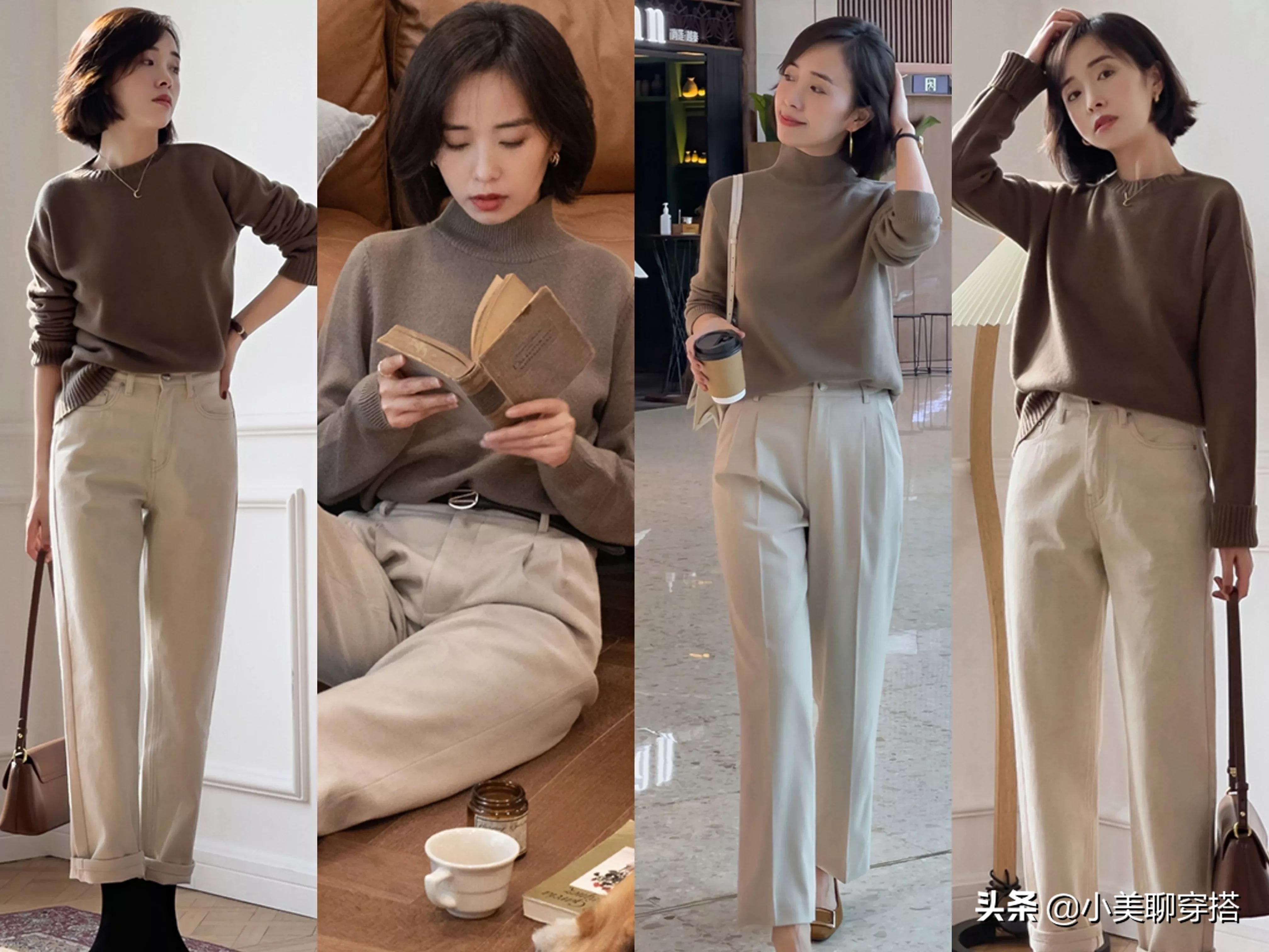 冬天，一定要试试这个色系的穿搭，甜暖中有着高级的质感，太美了