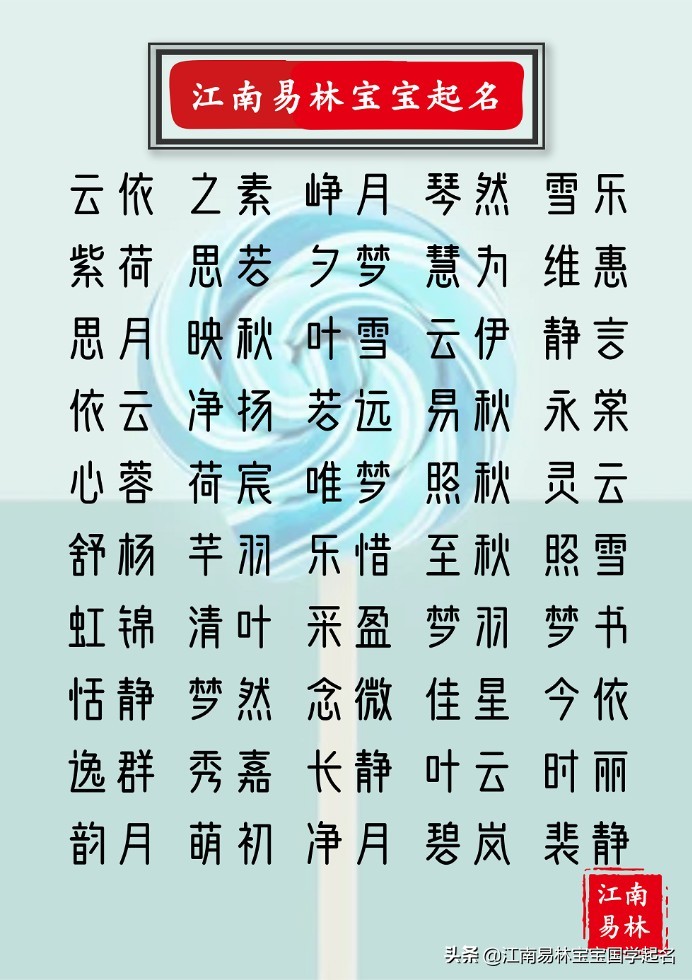 女孩漂亮有涵养的名字图片