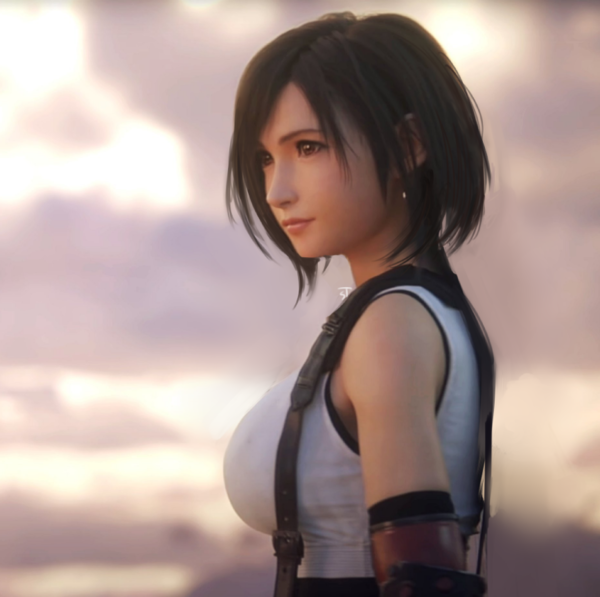 大触绘制《FF7：重制版》短发蒂法获SE官方称赞 可爱