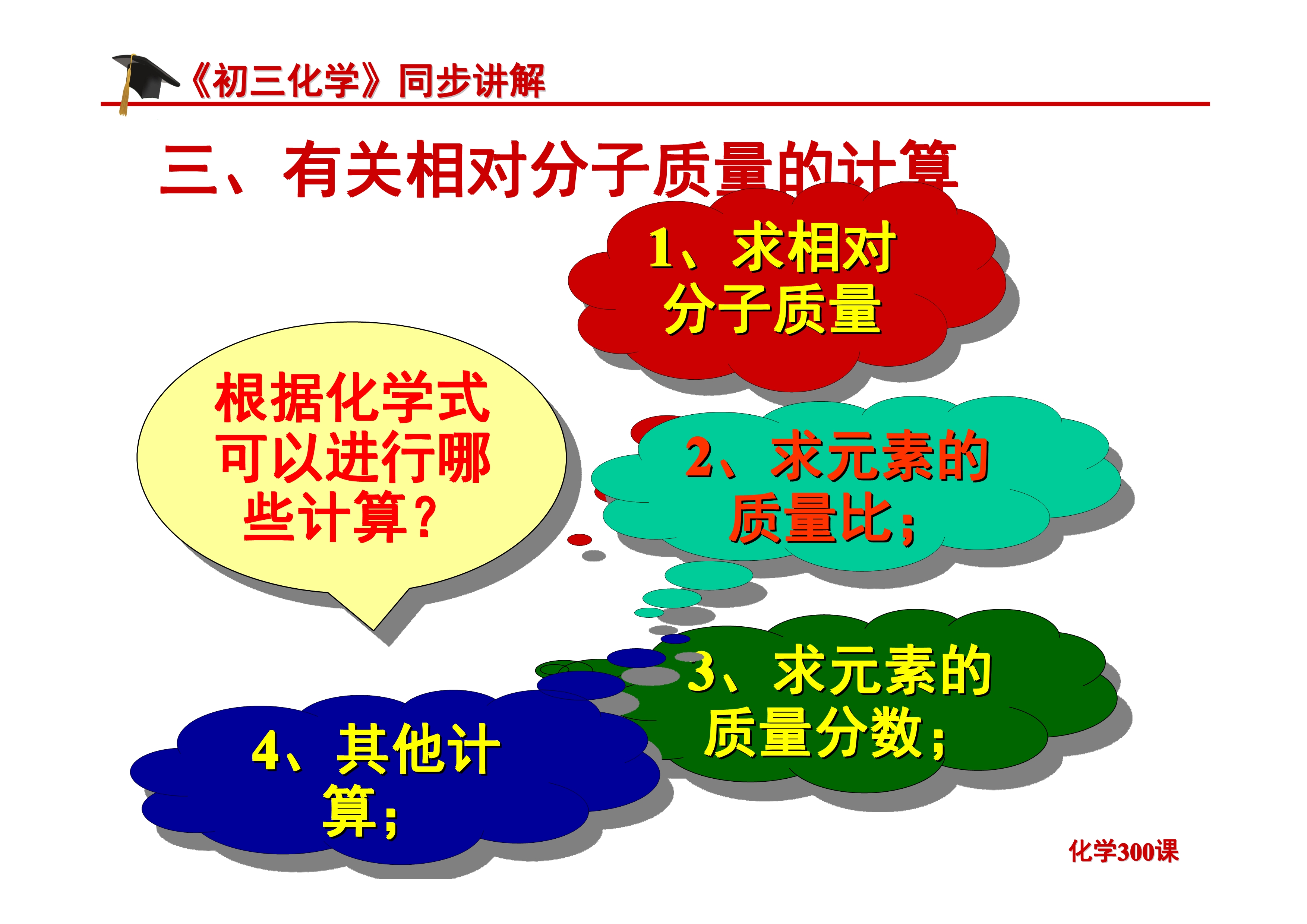 《初三化学》第四单元 自然界的水-课题4.4：化学式与化合价
