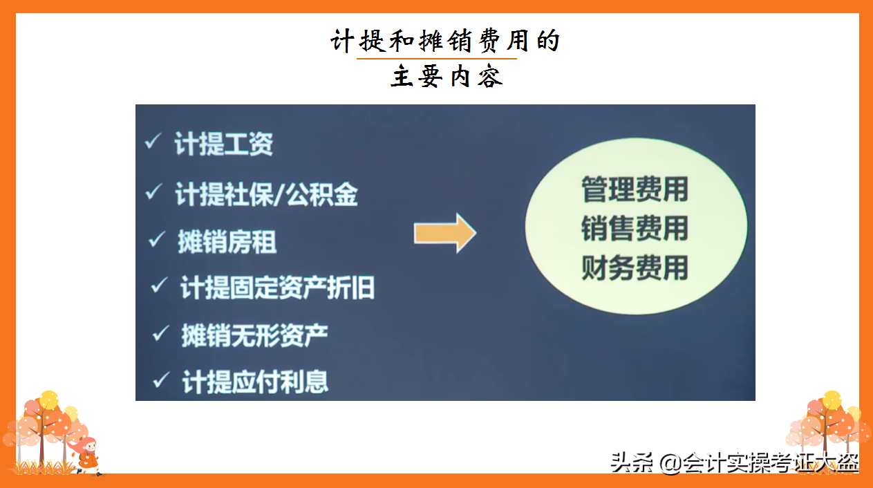 财务收藏：月末账务处理，计提+摊销+结转的会计分录，真实用