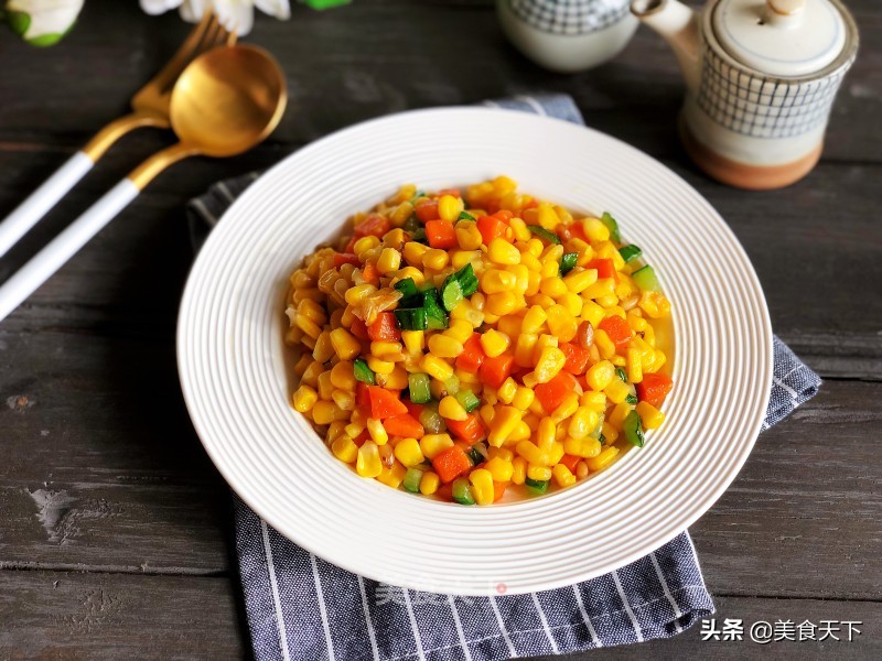 救命！玉米这样做也太好吃了吧！香味扑鼻，出锅就被抢光