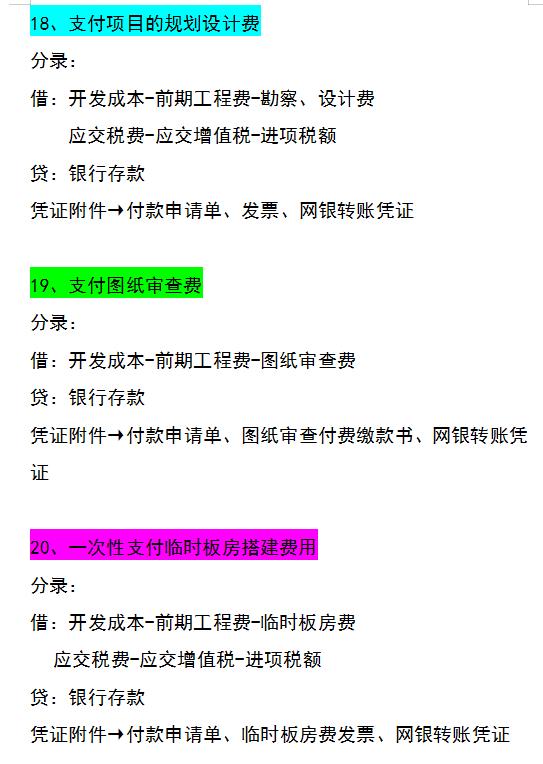 跳槽房地产会计第三个月，工资从3k涨到1w，多亏了这55笔会计分录
