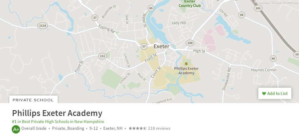 院校排名 | 2019年美国最佳私立中学排名发布