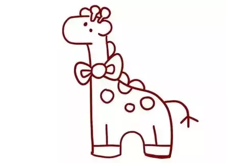 如何画长颈鹿简笔画(简笔画丨长颈鹿画画步骤教程)