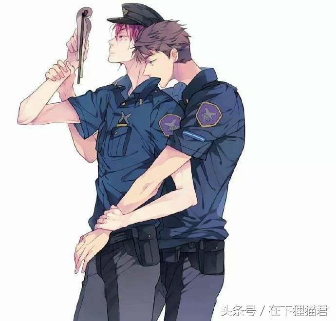 《free!男子游泳部》插画，有没有被松冈凛的制服给帅到？