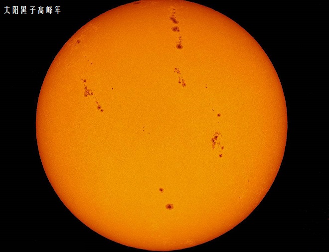 太阳黑子发生在它的(太阳黑子上一次的发生的时间)
