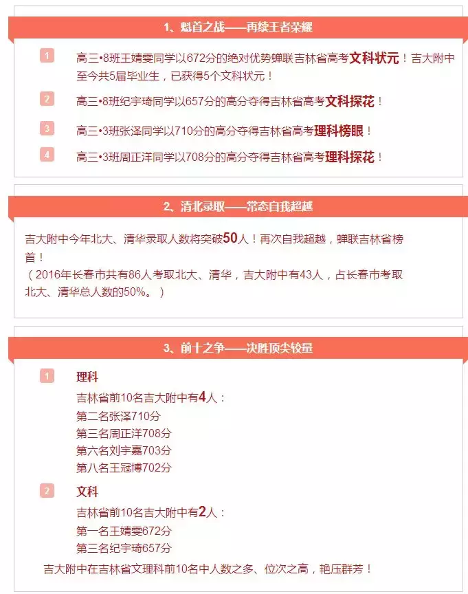 在长春选高中别忘看“出口”，各高中高考喜报有门道！