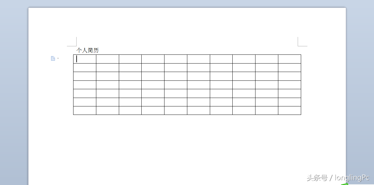 简介表格个人简历(实例) - 散下步