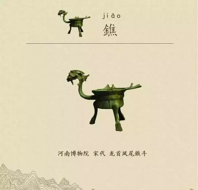 收藏|盉、簋、甗、戣、罍、鬲、匜、彝,博物馆生僻字轻松掌握!