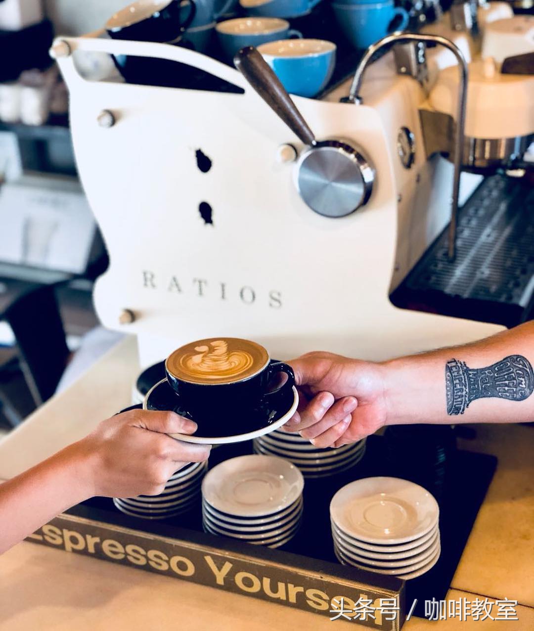 社会咖啡师纹身指南,100 张咖啡元素纹身图案参考