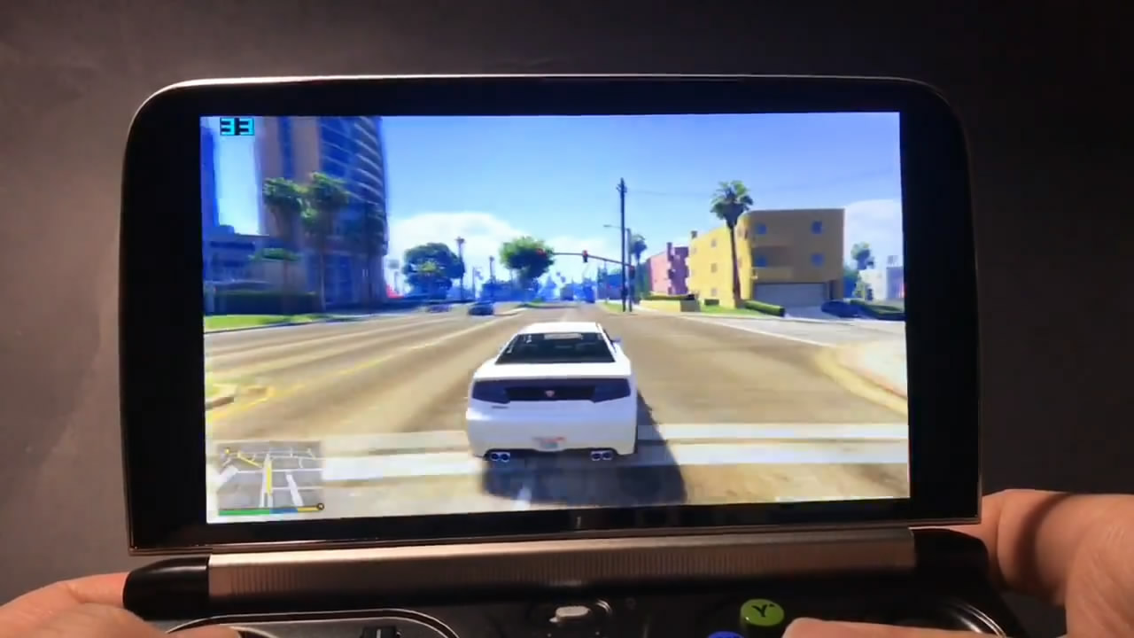GTA5正版玩起来会更流畅？6寸游戏掌机试玩帧数对比