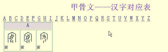 甲骨文汉字对照表大全（甲骨文古今对照）