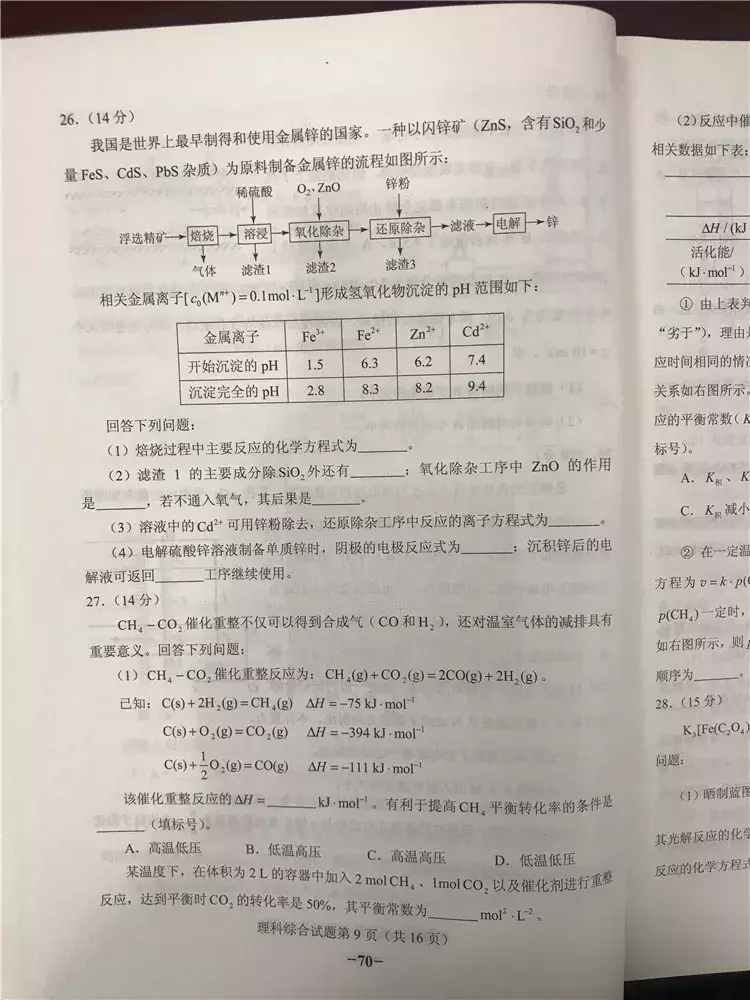 权威｜2018陕西高考理综试题及答案出炉！