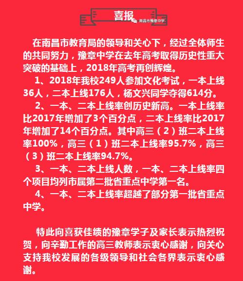看看今年江西重点中学的高考喜报，谁才是名副其实的大赢家？