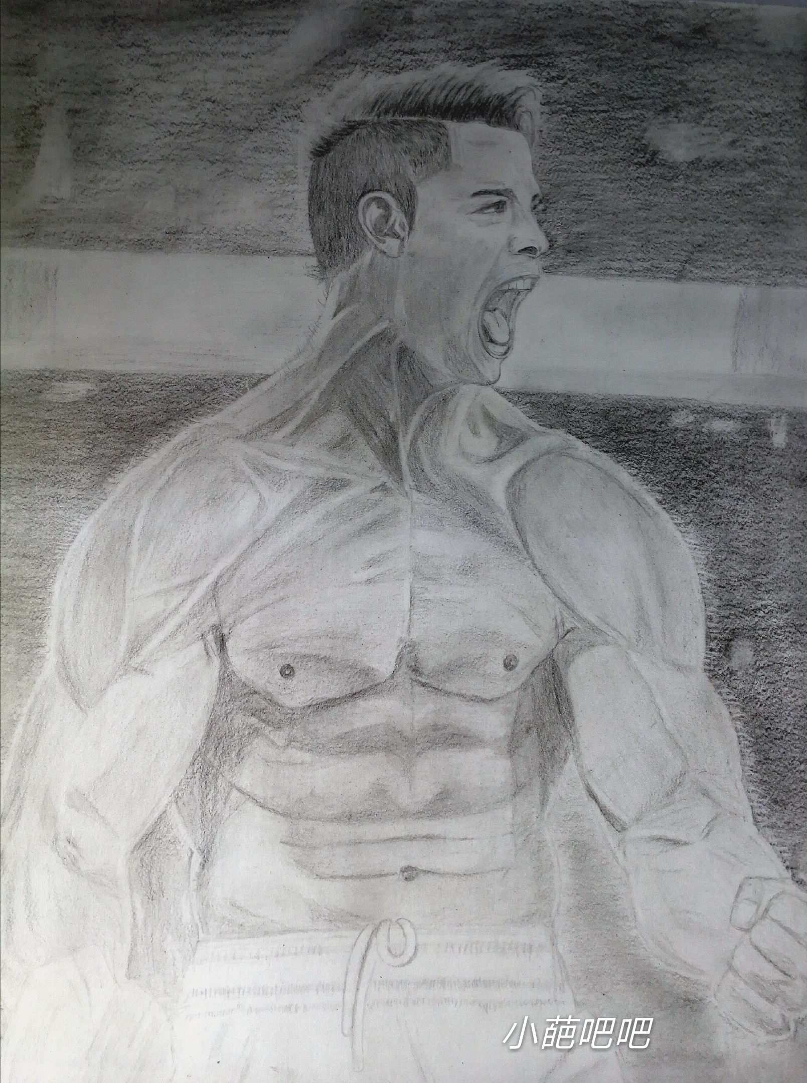 67致敬巨星,我的素描——燃烧吧,激情!