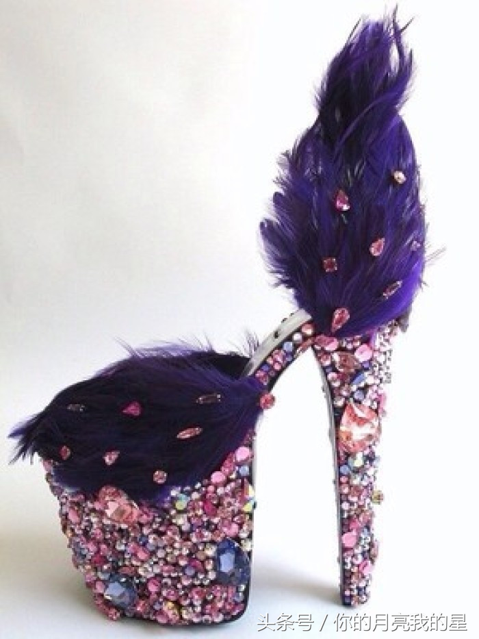 十二星座专属紫色高跟鞋，狮子座华丽夺目，双鱼座甜美可人