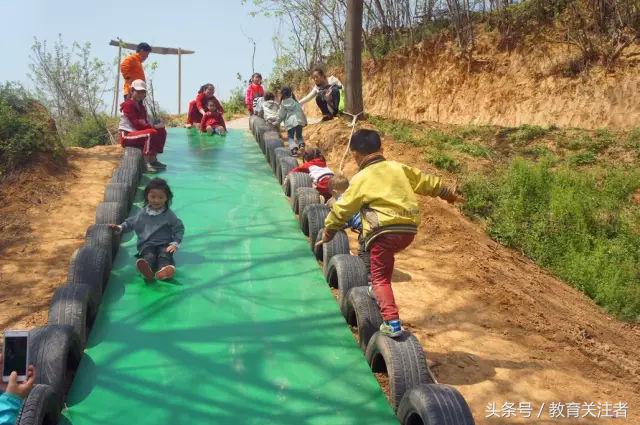 一所鼓舞人心的郑州森林学校，真人打地鼠、山坡滑梯、轮胎攀岩！
