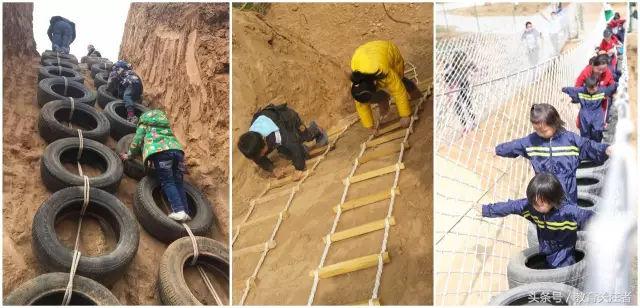 一所鼓舞人心的郑州森林学校，真人打地鼠、山坡滑梯、轮胎攀岩！