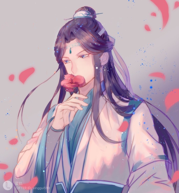 魔道祖师壁纸插画更图：君不见陌上花开落几度，燕影疏斜去又还