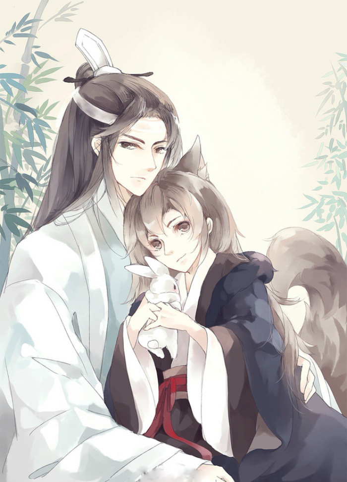 魔道祖师壁纸插画更图：君不见陌上花开落几度，燕影疏斜去又还