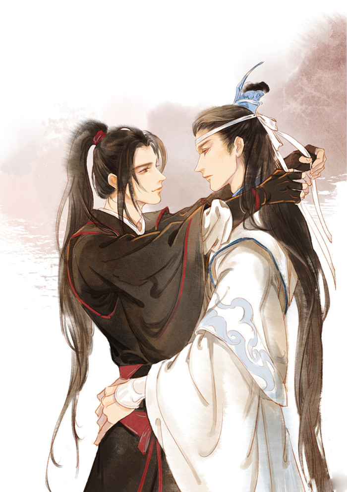 魔道祖师壁纸插画更图:君不见陌上花开落几度,燕影疏斜去又还