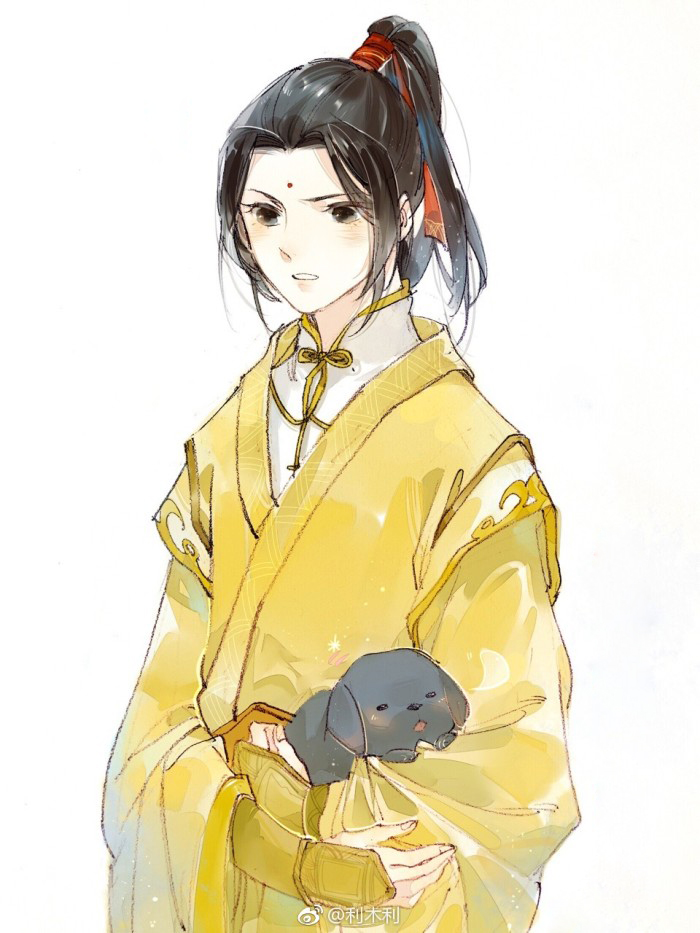 魔道祖师壁纸插画更图：君不见陌上花开落几度，燕影疏斜去又还