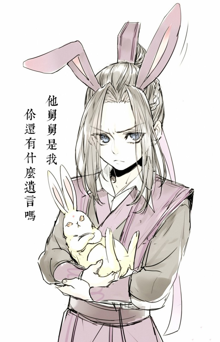 魔道祖师壁纸插画更图：君不见陌上花开落几度，燕影疏斜去又还