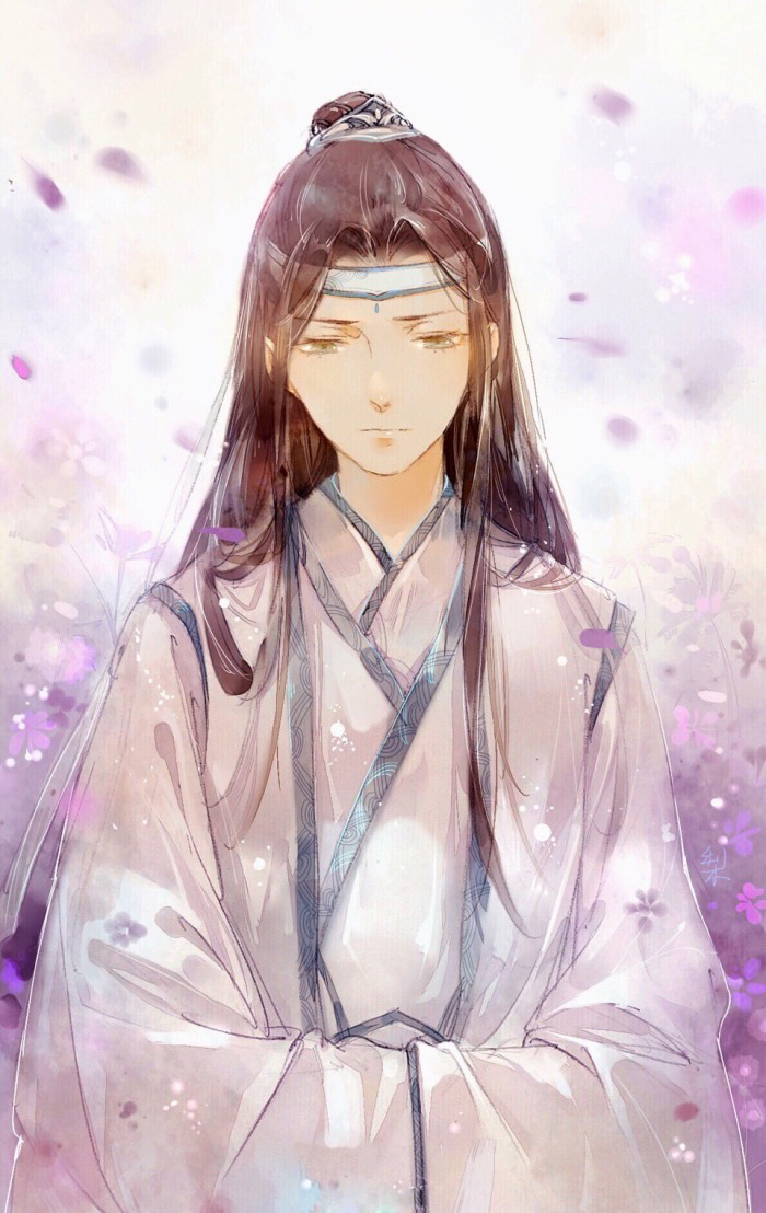 魔道祖师壁纸插画更图：君不见陌上花开落几度，燕影疏斜去又还