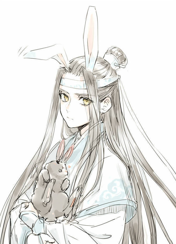 魔道祖师壁纸插画更图：君不见陌上花开落几度，燕影疏斜去又还